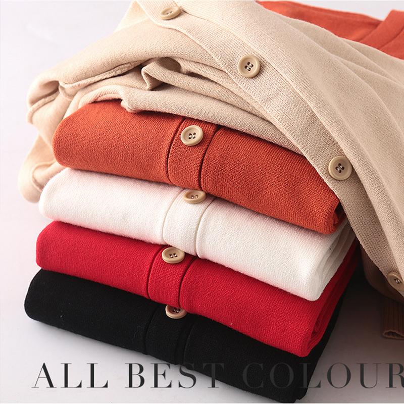 Весенне-осенний новый вязаный кардиган для женщин, свободные топы с длинным абзацем, корейская версия свитера с v-образным вырезом, куртка-свитер, кардиган