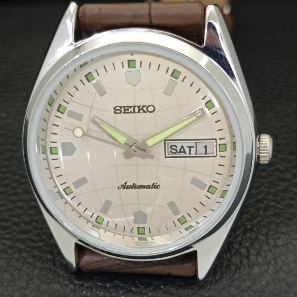 ВИНТАЖНЫЕ АВТОМАТИЧЕСКИЕ ЧАСЫ SEIKO 6309A ЯПОНИЯ МУЖСКИЕ С СЕРЕБРИСТЫМ ЦИФЕРБЛАТОМ a701738-5 R206c-a701738