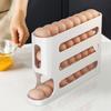 Яичная стойка 4 слоя автоматическая прокрутка большой емкости кухонный контейнер для катания яиц катание яиц диспенсер для столешницы холодильника