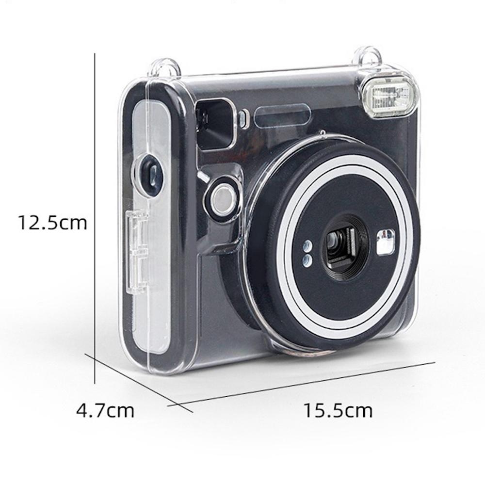 [Film Lab] Instax Square SQ40 Transparent Case Camera Protective Case with Strap CAA10