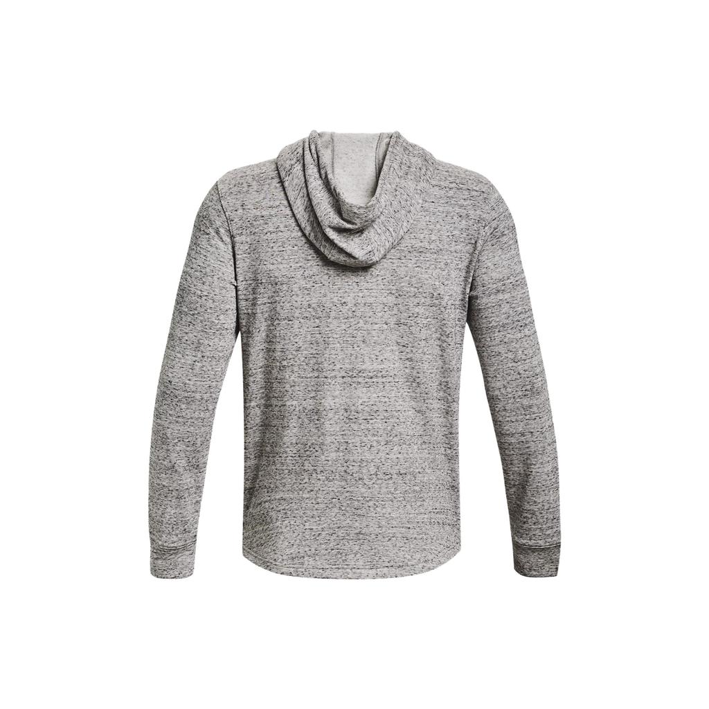 Under Armour Мужские толстовки с капюшоном свободного кроя с принтом ретро-букв серые 1379766-114