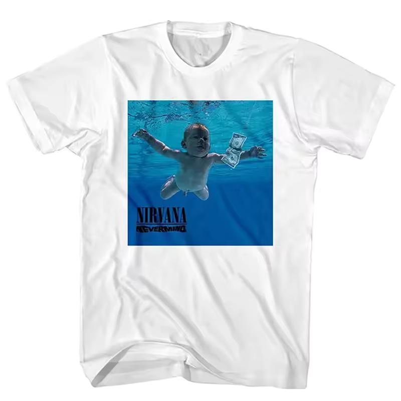 2026 New short sleeve oversized Women's Short Sleeved T shirt Nirvana 100%cotton men's shirt Y2k Garbage rock Y2k Graphics hiphop