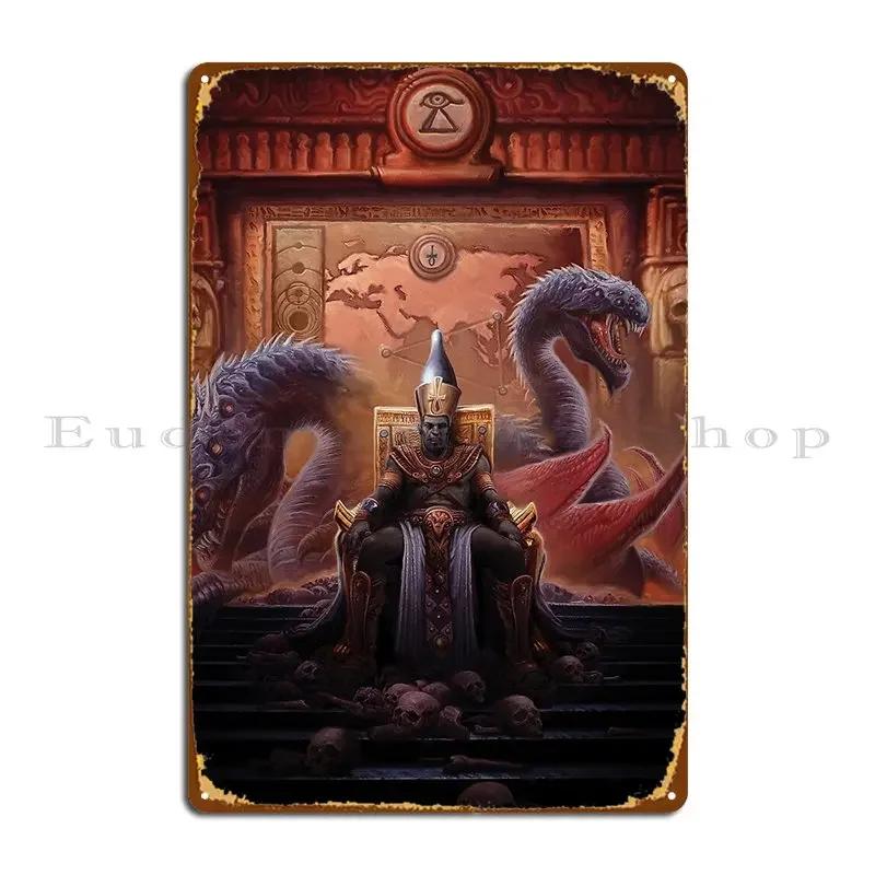 The Black Pharaoh Nyarlathotep Metal Signs Club Kitchen Designing Design Kitchen Tin Sign Poster