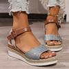Sandals Summer Wedge Sandals Women Casual Open Toe Shoes Women Roman Platform Sandals