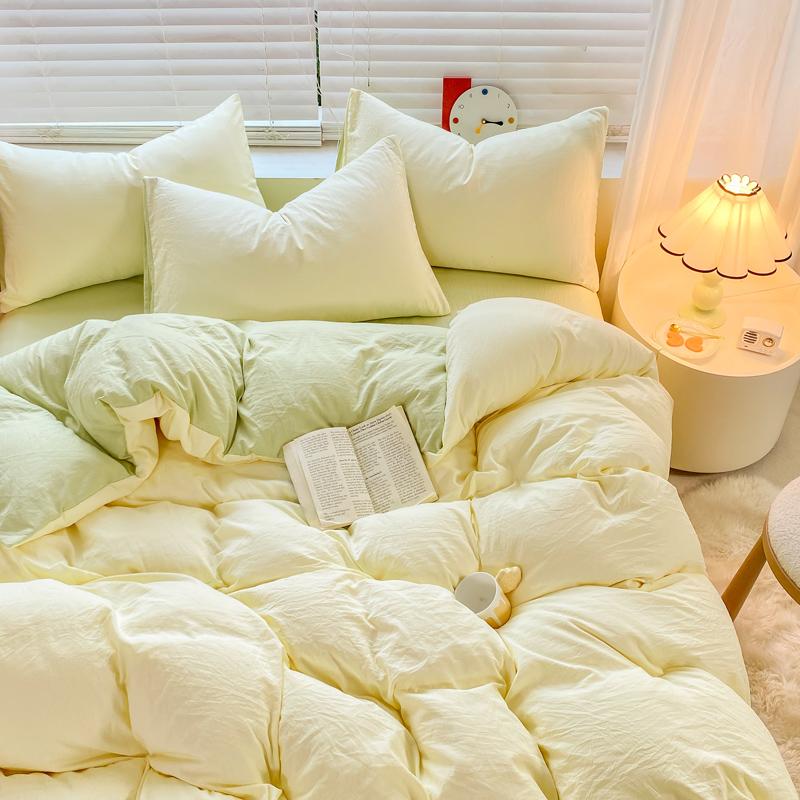 Постельное белье Покрывало с наволочкой простыня односпальное постельное белье пододеяльник Постельное белье с застежкой-молнией Queen/King