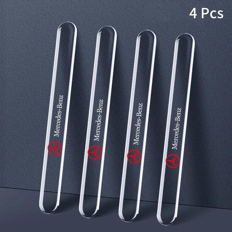 Прозрачная наклейка на углубление ручки двери автомобиля, противоударная полоса для Mercedes Benz Нового B/C/E Класса A Класса C200L GLC GLK CLA GLA