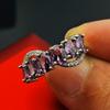 Imitation Natural Amethyst Ring, Women'S Multi-Grain Inlaid Ring, Open Ring, Simple And Exquisite Jewelry