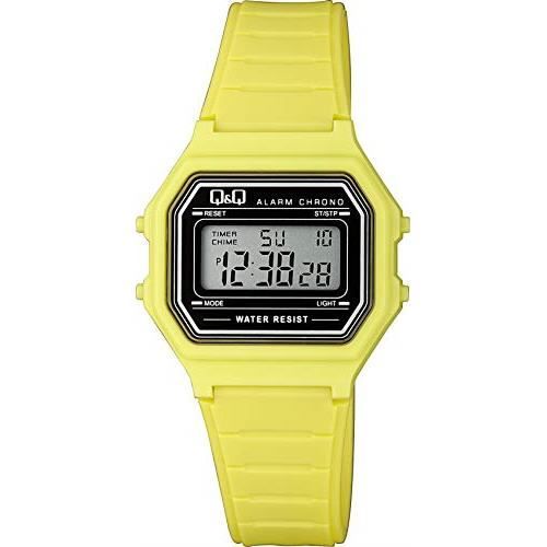 Montre Numérique - Citizen Q & Q - M173J016 - Étanche - Femme - Jaune