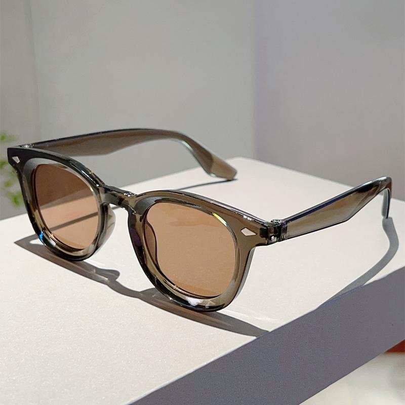 Круглые Солнцезащитные Очки Мода Винтаж Корейский Стиль Конфетный Цвет Повседневные Оттенки Женские Шикарный Дизайн Бренда Уличный Декор Солнцезащитные Очки