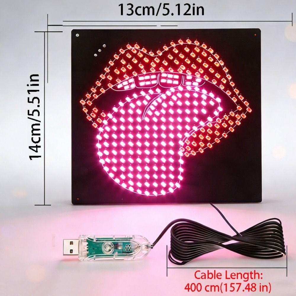 Creative Car LED Decorative Lights Self-adhesive Car Window Ambient Light Car Supplies