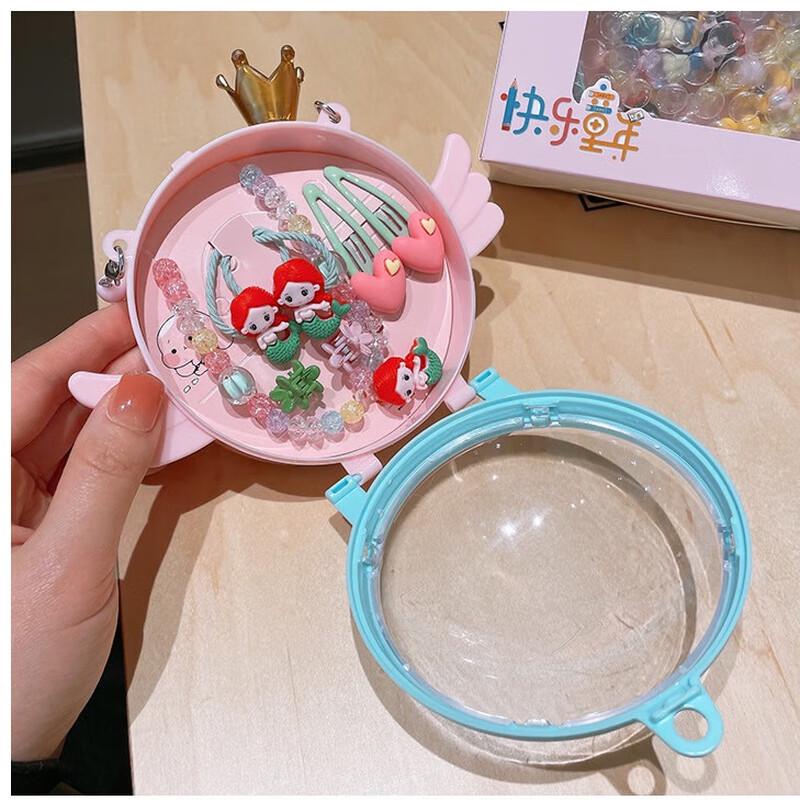 Детский набор: заколка для волос и кулон на шею Jiaxiang