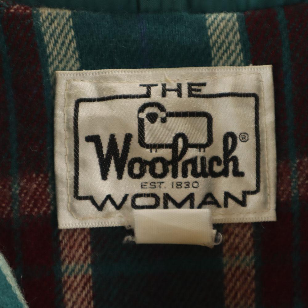 Woolrich Винтажная куртка Mountain 70-х годов с белым лейблом зеленая Дефицит питания Женская Б/у