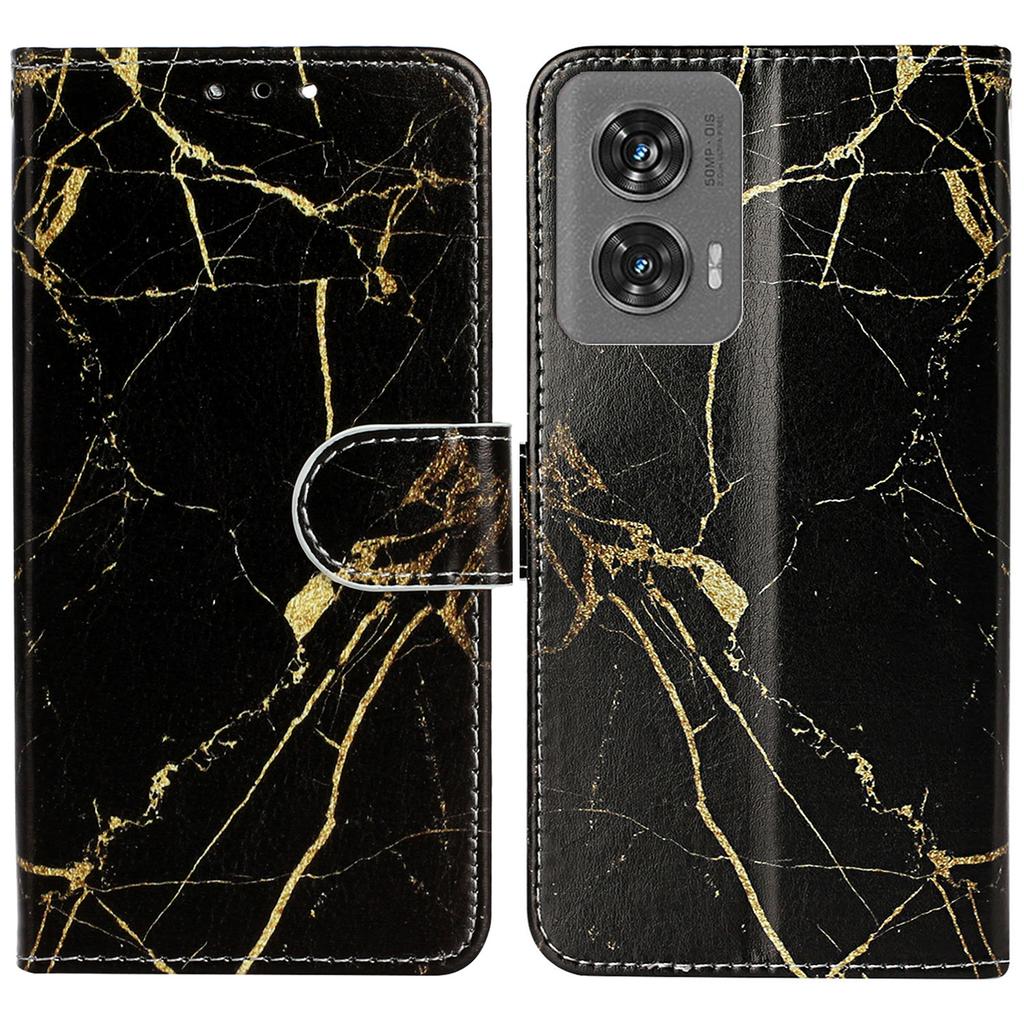 For Motorola Edge 50 Fusion 5G Case Pattern PU Leather Flip Phone Cover