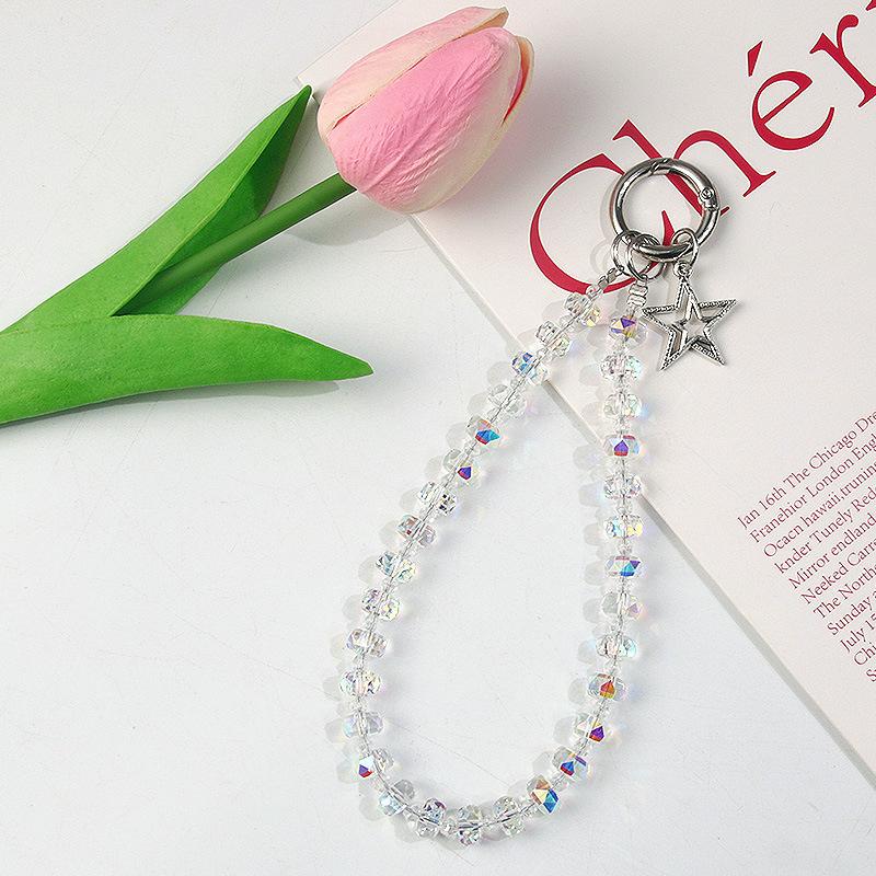 Luxury High-End Beaded Mobile Phone Chain Universal Phone Anti Loss Lanyard For Women Girls Keychain Pendant