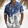 Hawaiian Men's Shirt Short Sleeved Shirt 3D Music Symbol Print Summer Beach Casual Men's Clothing Loose Oversized Men's Shirt Top