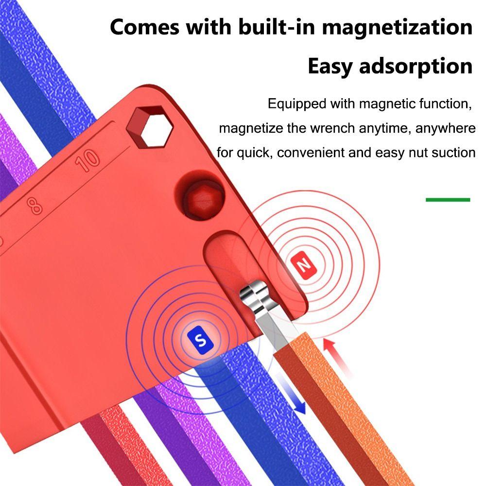 9PCS Ball-End Allen Key Set Color Torx Wrench Set High Quality Bicycle Repair Tool