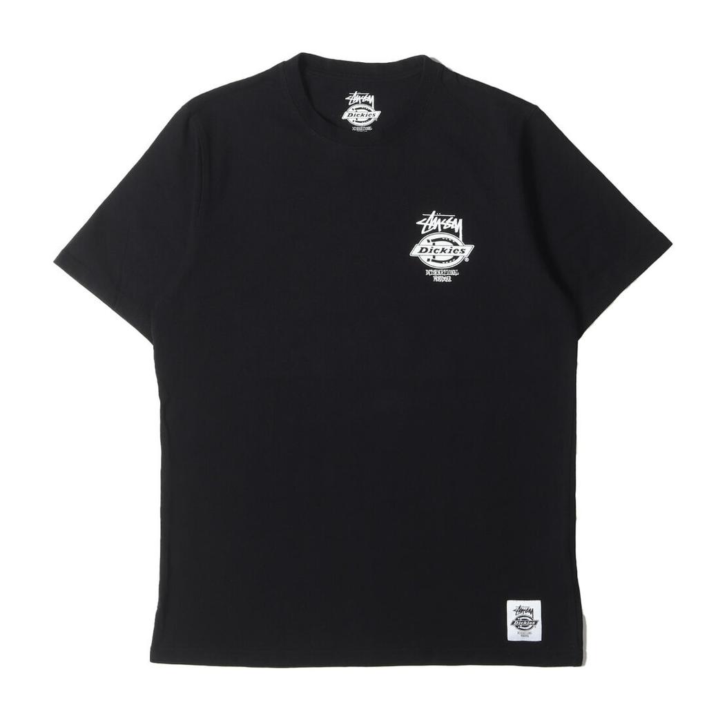 STUSSY Stussie Футболка Размер: S Дикис Лого Круглый вырез Футболка Черный Топ BEEG-0 Унисекс Футболка