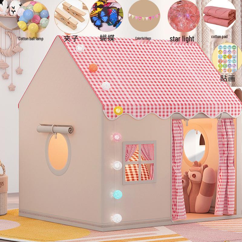 Принцесса Замок Игровая палатка для дома: Подарок на день рождения для девочки и уютное место для сна