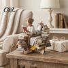 Fine Craftsmanship Decorative Items Wooden Reading Desktop Ornaments for Home Office Decor, Minimalist Figurine, Fashionable Small Creative Art Craft