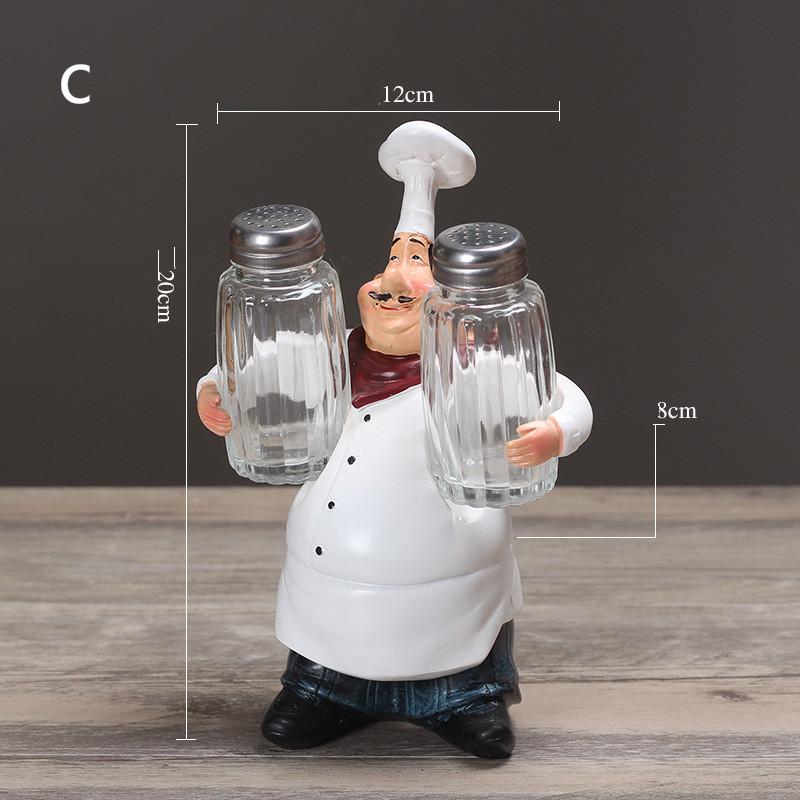American Country Resin Creative Kitchen Restaurant Cake Shop Decoration Chef Character Craft Gift
