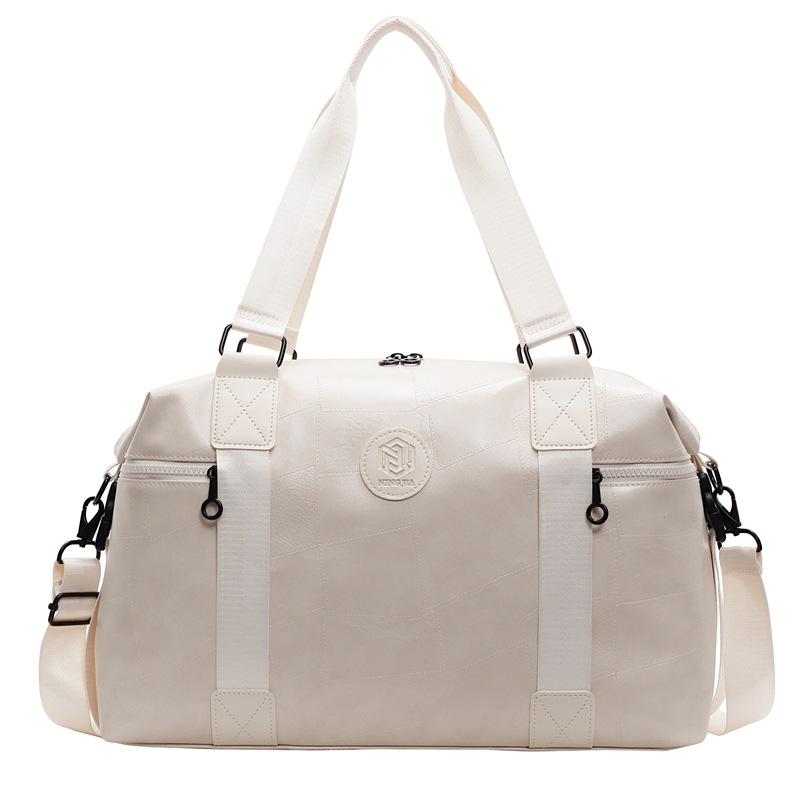 Деловая дорожная сумка Модная модель из ПУ Женская сумка для ручной клади Отделение для сухого и мокрого Простая сумка для йоги и спортзала