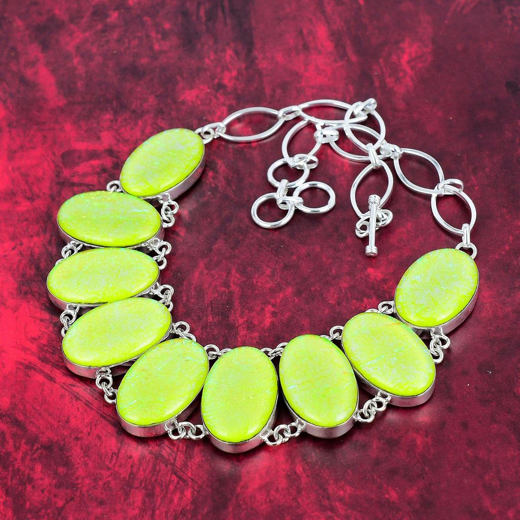 Желтый австралийский тройной опал, браслет и ожерелье, комплект ювелирных изделий, комплект ювелирных изделий, потрясающие украшения из драгоценных камней, украшения ручной работы для свадебного подарка