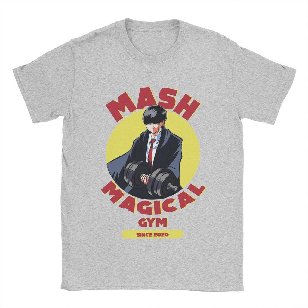 Машл Магия и Мускулы Мужская Хлопковая Крутая Футболка О-образный вырез Аниме Футболки Короткий рукав Одежда Подарок на день рождения