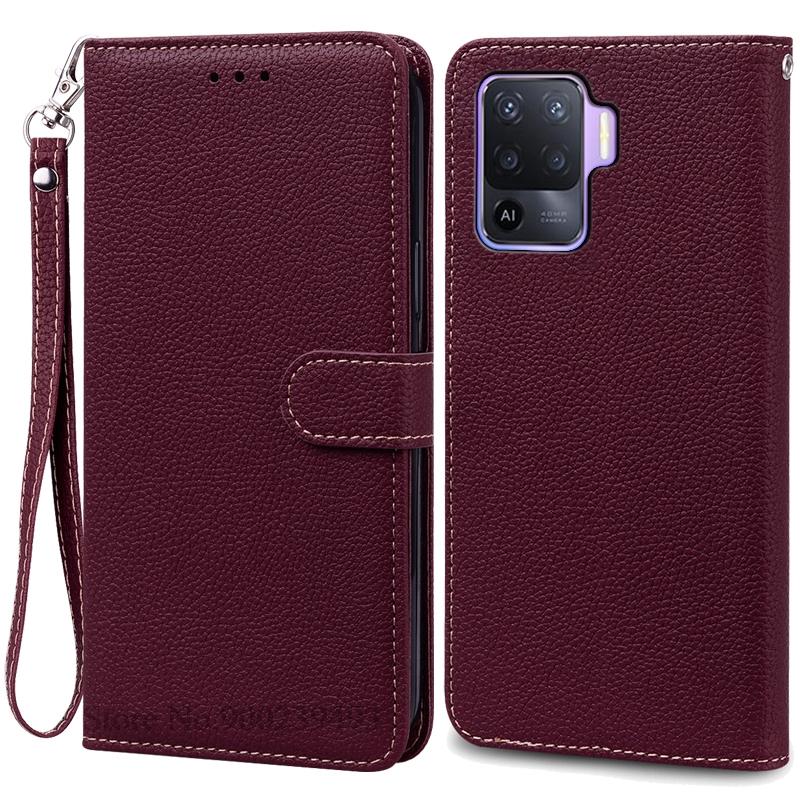 Чехлы для OPPO Reno 5 Lite Чехол Мягкий силиконовый кожаный чехол-кошелек для OPPO Reno5 Lite Чехол для телефона Carcasa Чехол-книжка
