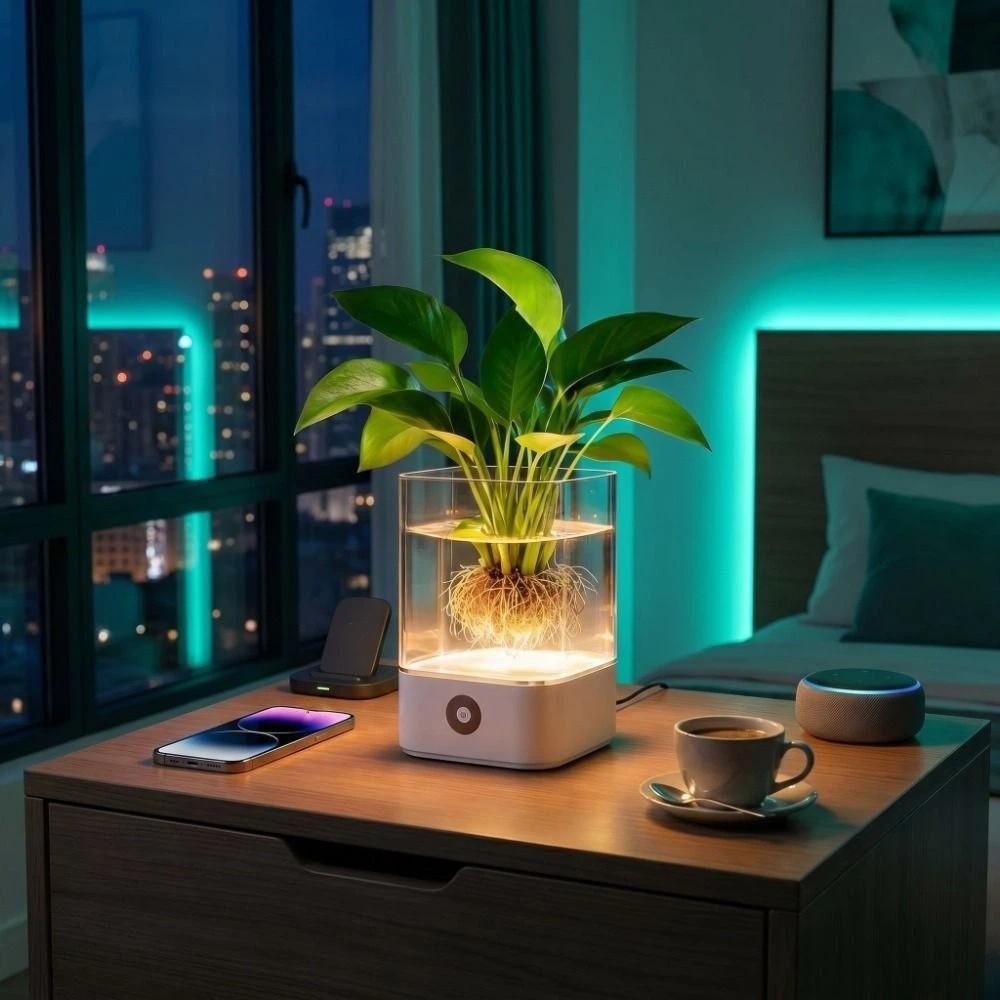 Color Changing USB Powered Lamp Dimmable LED Ambient Light Mini Fish Tank Light Birthday Gift