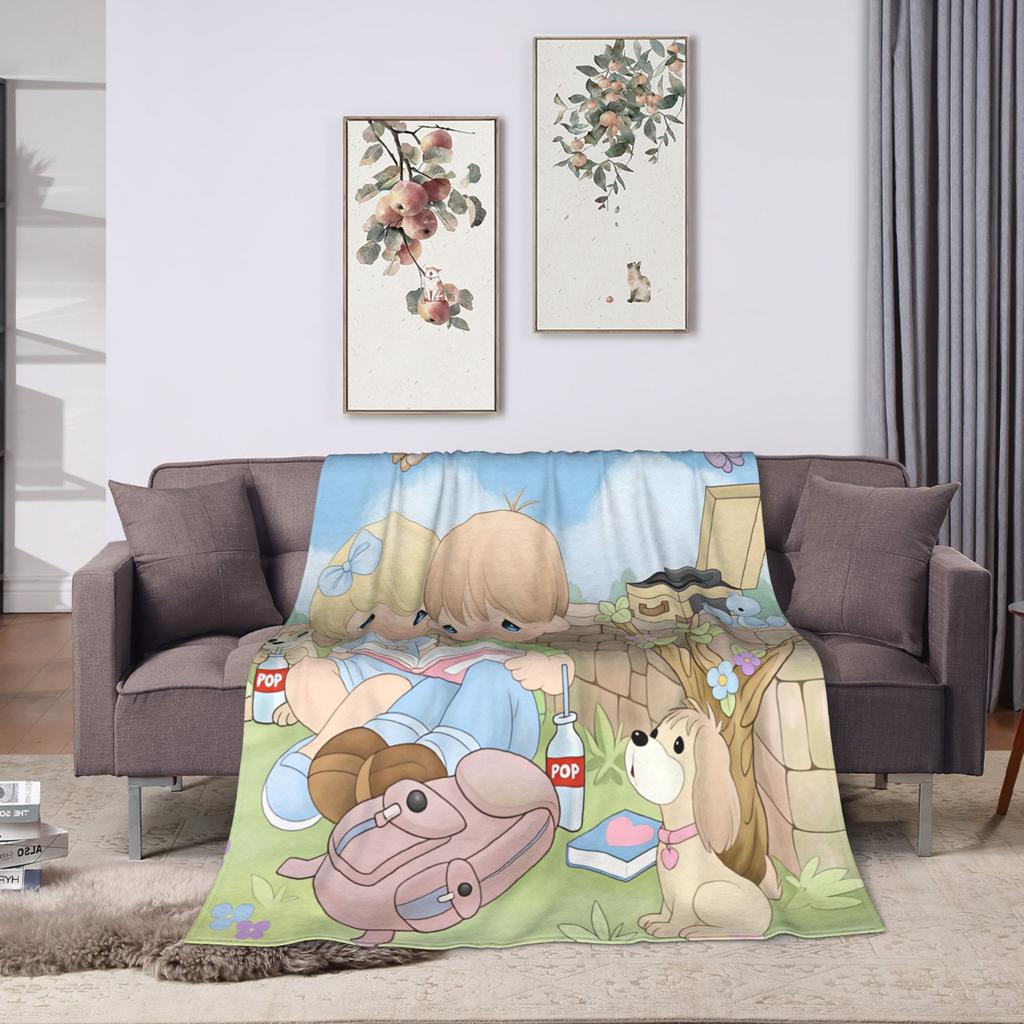 Precious Moments   Пледы Качественные Мягкие Теплые Плед для Дивана Зимние Путешествия Офис Гостиная Забавный Покрывало