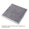 87139-0N010 Салонный фильтр, совместимый с Toyota Corolla Camry Highlander RAV4 Prius Avalon, Фильтр кондиционера с активированным углем, Деталь