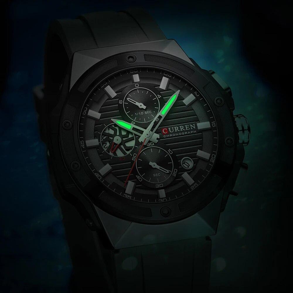 CURREN Men Watch Top Brand Luxury Waterproof Quartz Watches For Men Sport Chronograph Wristwatch Men Clock
