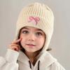 Детские шапки на осень и зиму, детские вязаные шапки, шапки с ушками и узлом-бабочкой, теплые и толстые зимние шапки-пуловеры