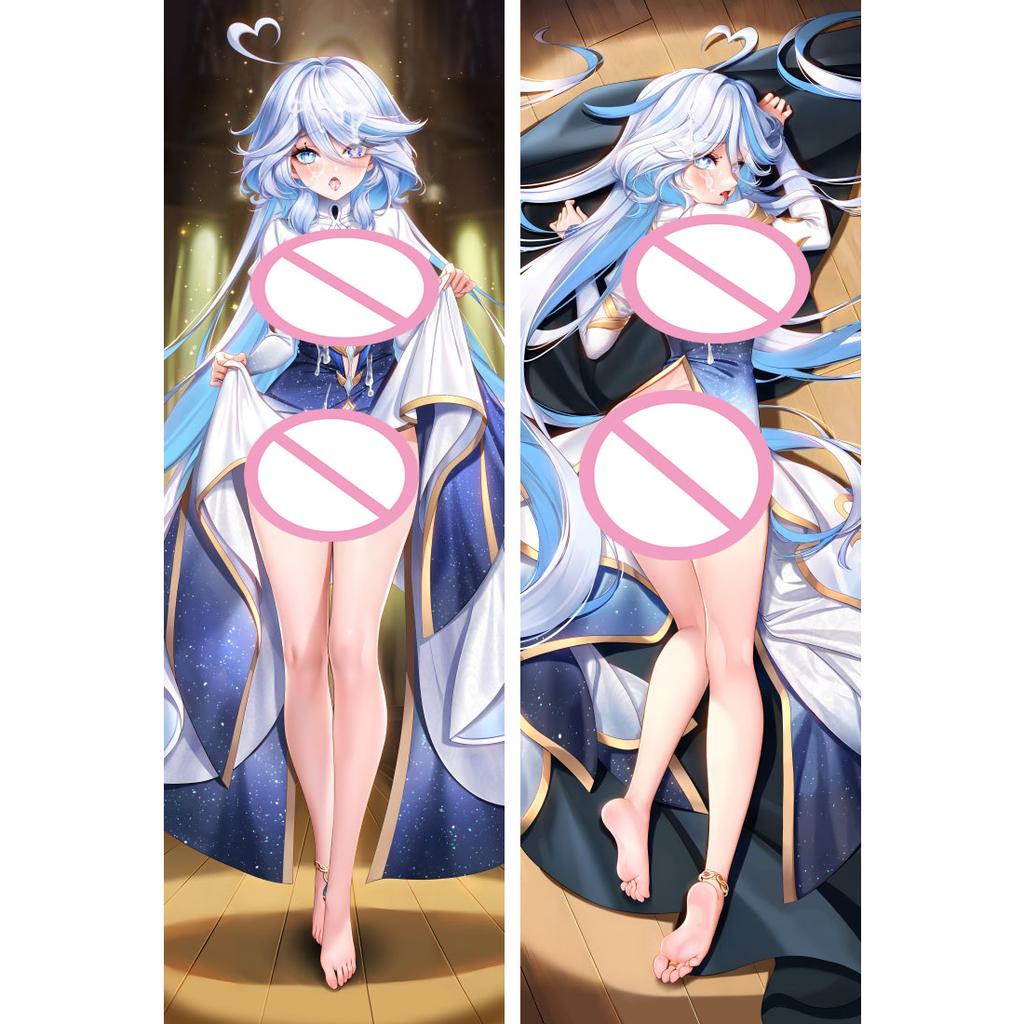 Game Genshin Impact Dakimakura Pillowcase Cartoon Furina De Fontaine Pillowcases Hugging Body Cosplay Prop Bedding Cushion Cover
