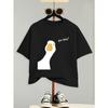 Youngsters' Summer Fashion Casual T-Shirt with Cute Duck Print, Comfortable Short Sleeve Crew Neck Tee for Boys and Girls