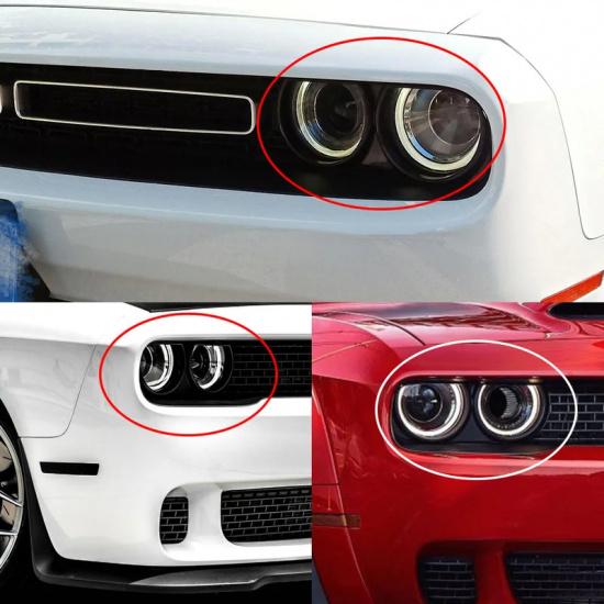 Front Headlight Bezel Frame Trim For Dodge Challenger Scat Pack 2015 2016 2017 2018 68259053AB 68259052AB AM-3266536830