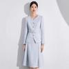 Женский зимний костюм ASC French Chic: Элегантный двухпредметный комплект: юбка и топ с акцентом на талии, визуально стройнящий