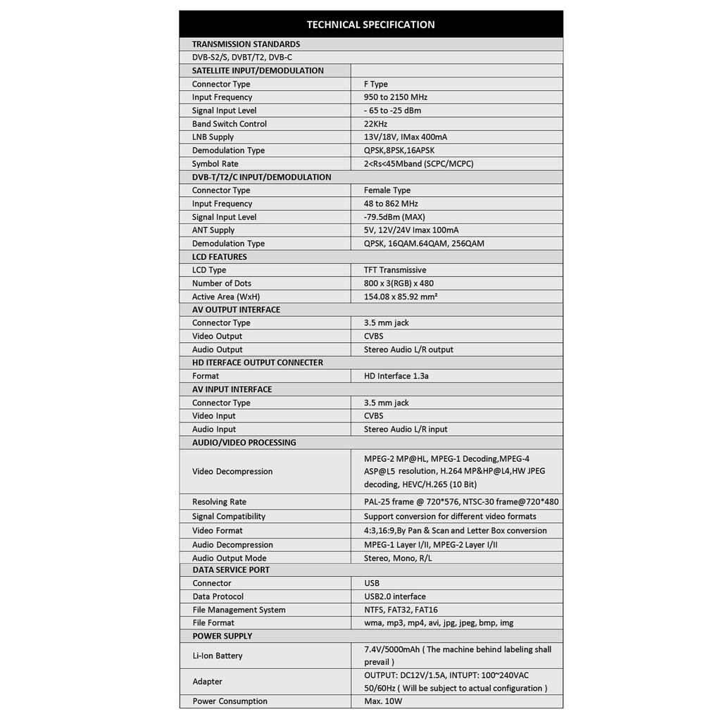 ST-6986 DVB-S/S2/T/T2/C спутниковый искатель комбинированный искатель спутникового ТВ-сигнала цифровой портативный сигнал