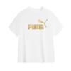 Puma Essential No. 1 Logo Sports Casual Letter Pullover Short Sleeve T-Shirt Unisex Tops White 689312-73