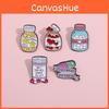 Creative Cartoon Candy Bottle Metal Brooch For Clothes And Bags In Unique Styles