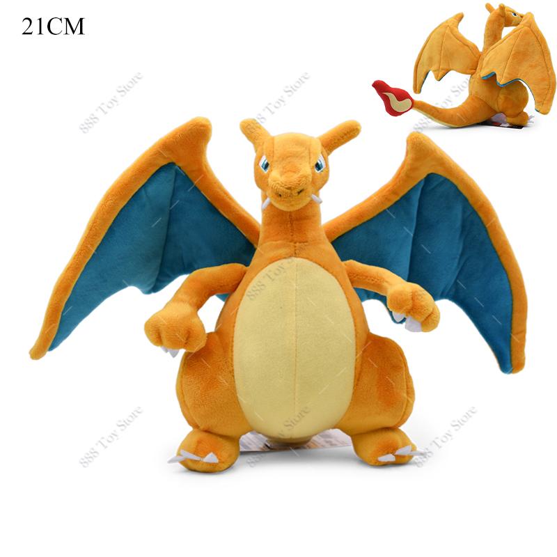 Plush Shiny Gyarados Charizard Mega Rayquaza Hisuian Zorua Ho-Oh Lucario Butterfree Anime Stuffed Peluche Kids Xmas Gift