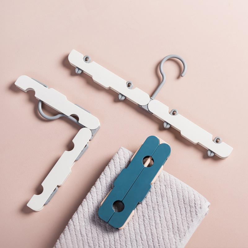 Складная вешалка для путешествий, портативная мини-вешалка, сушилка для вещей на открытом воздухе, нескользящая, удобная для хранения, экономящая место органайзер для хранения