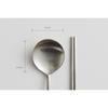 Laciete Yvero Stainless Steel Cutlery Set, 5 Sets, Spoon + Chopsticks, Korean Popular Tableware