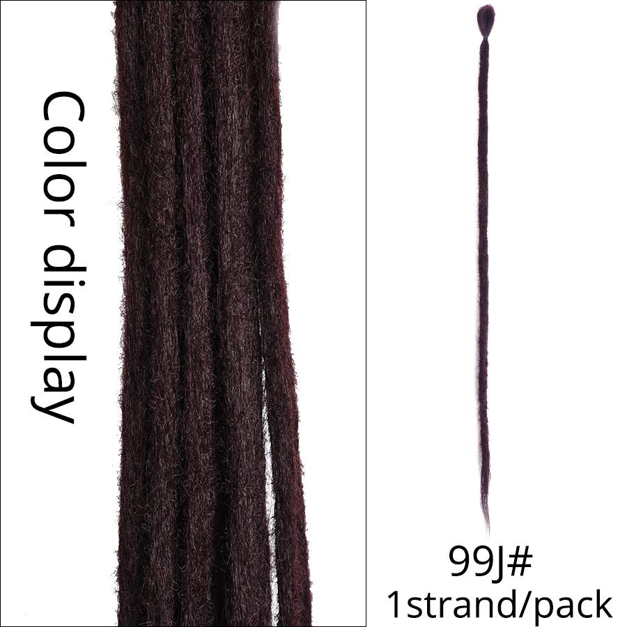 100% дреды ручной работы, наращивание, модные волосы в стиле регги, 20 дюймов, мягкие вязаные крючком дреды, косички, цвет омбре, 5 шт./лот