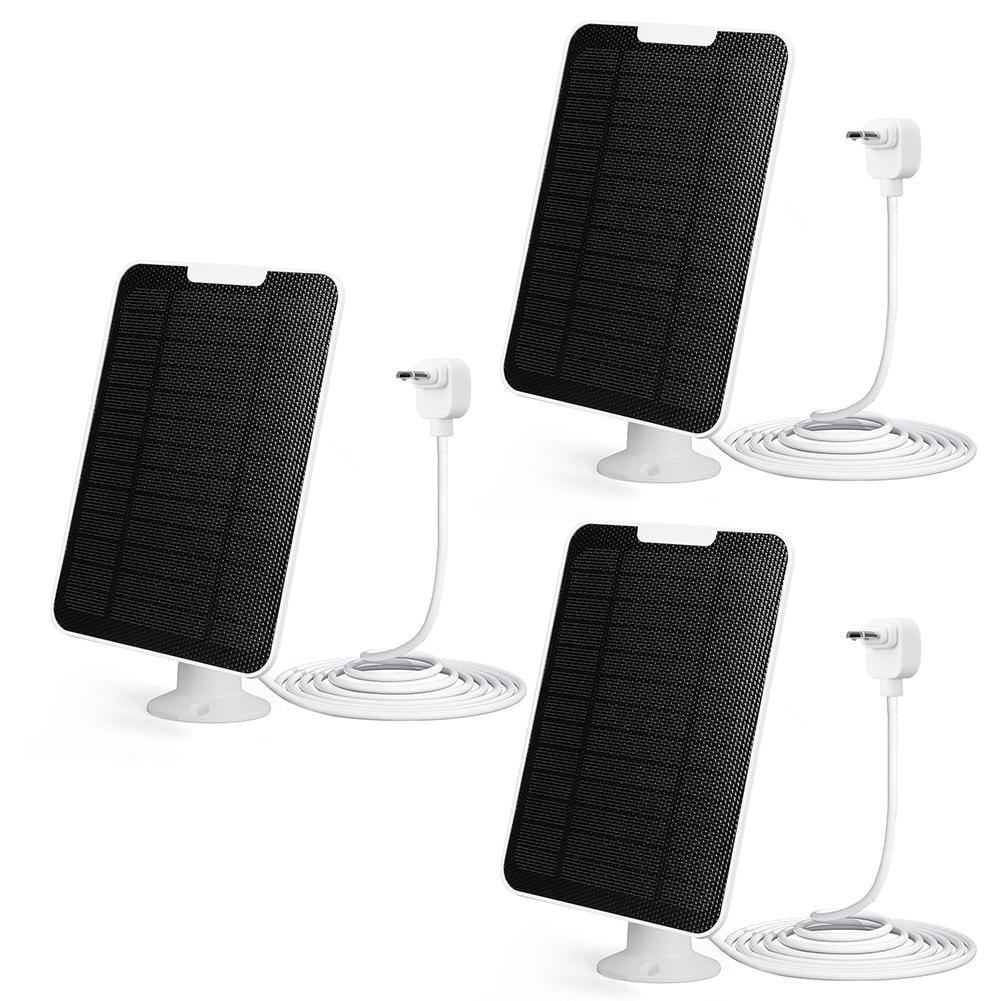 1/3 PCS 5W Solar Panel Charge IP65 Weatherproof Solar Panel Kit 360° Adjustable Wall Mount for Arlo Essential Spotlight Camera