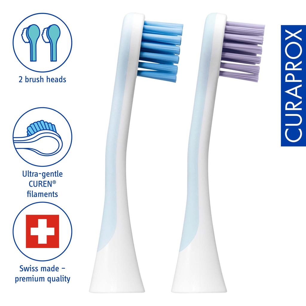 Curaprox Hydrosonic Easy Sonic Электрическая зубная щетка Сменные насадки (ПИТАНИЕ, 2 шт.)