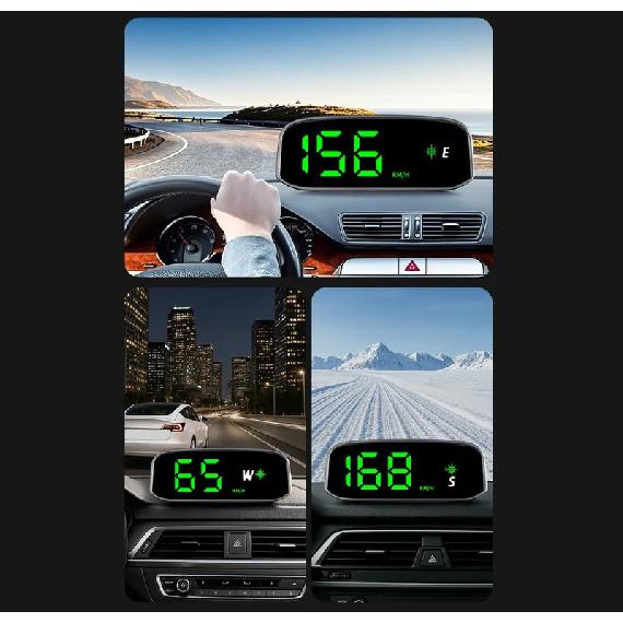 1 шт. Автомобильный спидометр Солнечный Head Up Display GPS Цифровой Интеллектуальный Светочувствительный HUD Дисплей скорости Цифровая Авто Электроника