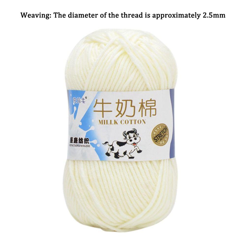 Cotton Crochet Knitting DIY Cotton Yarn Thick Milk Cotton  Sofa Cushion