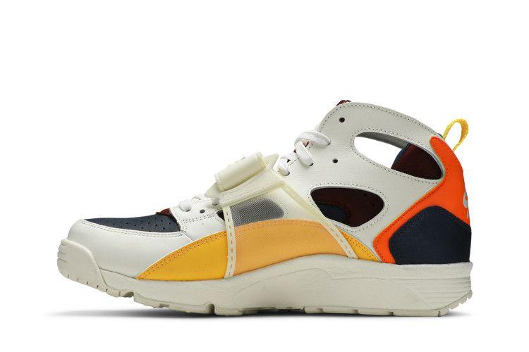Мужские кроссовки Nike Air Trainer Huarache City Pride Houston Белый/Лазерный Оранжевый-Бронзовый Темно-синий-Командный Красный