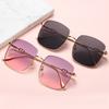 Sunglasses for Women Fashion Square Frame Beach Gradient Sunglass Fashion Eyewear UV400 Eyeglasses